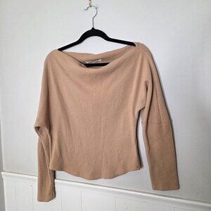 FREE PEOPLE Tan Fuji Thermal Top